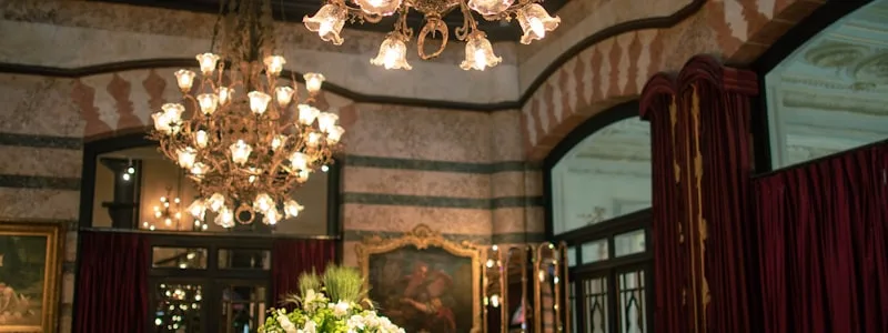 Crystal chandelier close-up